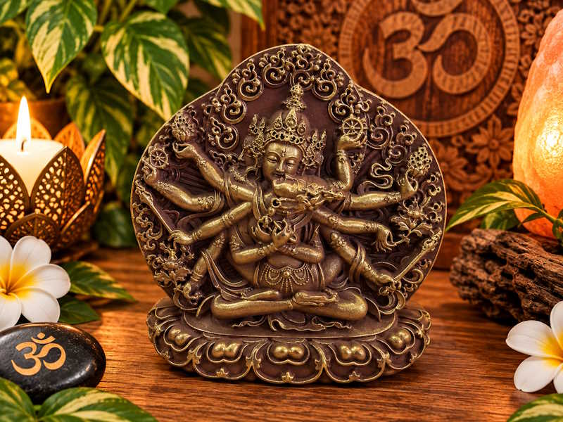 Buda Samantabhadra en unión yab yum